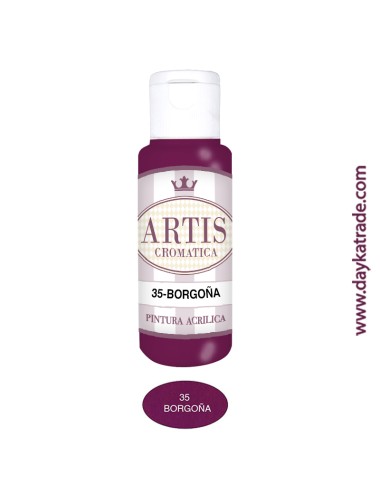 nº 35 borgoña (60ml) pintura acrilica artis cromatica