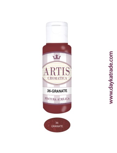 nº 36 granate (60ml) pintura acrilica artis cromatica