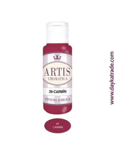nº 39 carmín (60ml) pintura acrilica artis cromatica