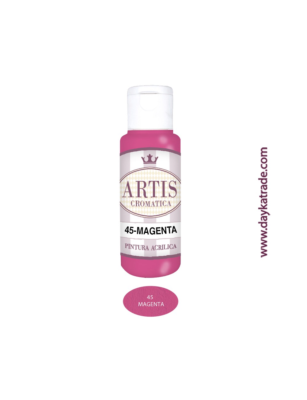nº 45 magenta (60ml) pintura acrilica artis cromatica