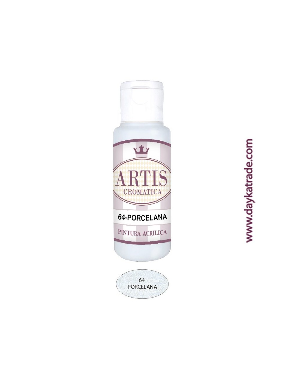 nº 64 porcelana (60ml) pintura acrilica artis cromatica