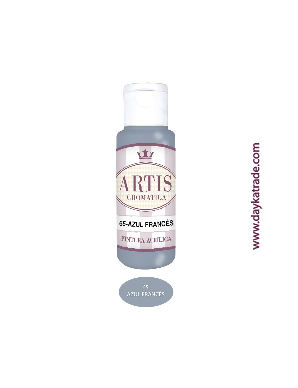 nº 65 azul francés (60ml) pintura acrilica artis cromatica
