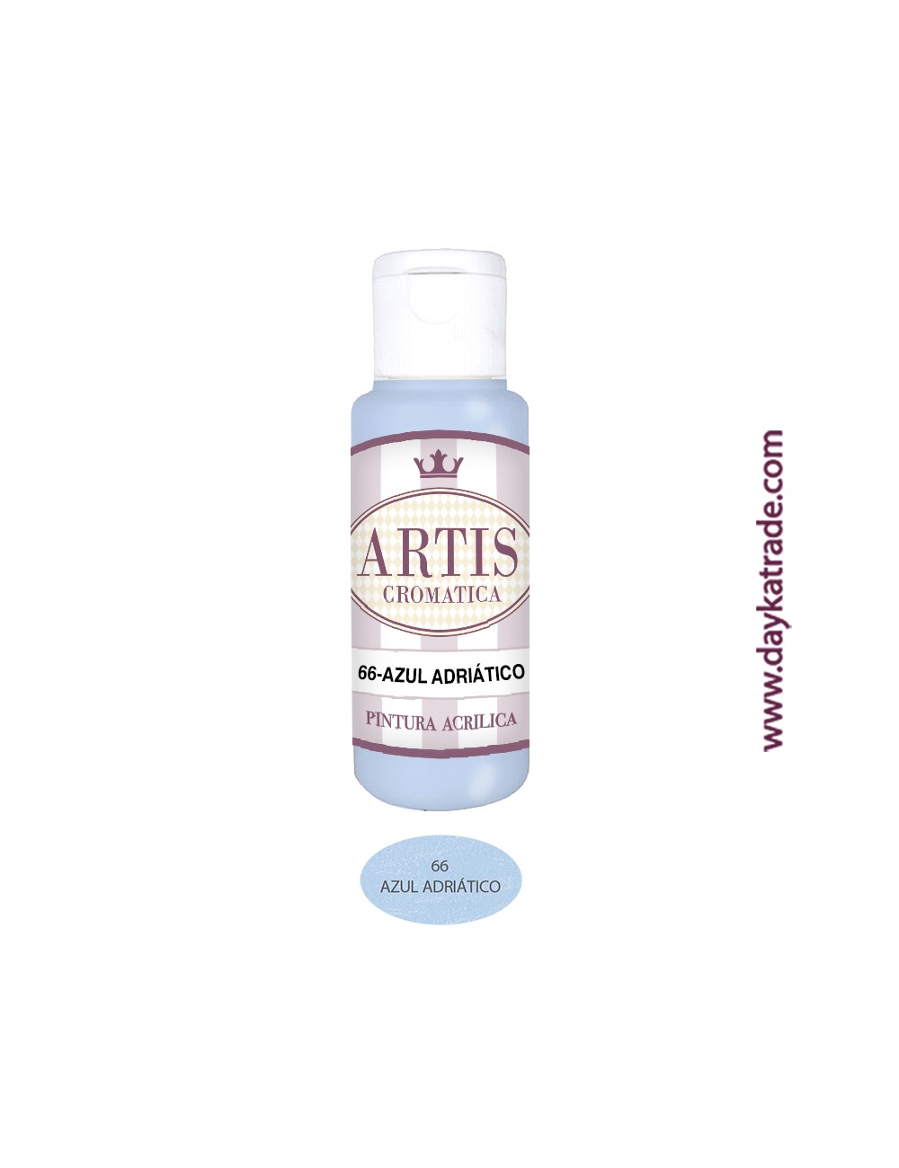 nº 66 azul adriático (60ml) pintura acrilica artis cromatica