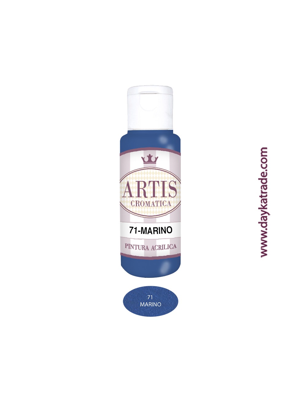 nº 71 marino (60ml) pintura acrilica artis cromatica