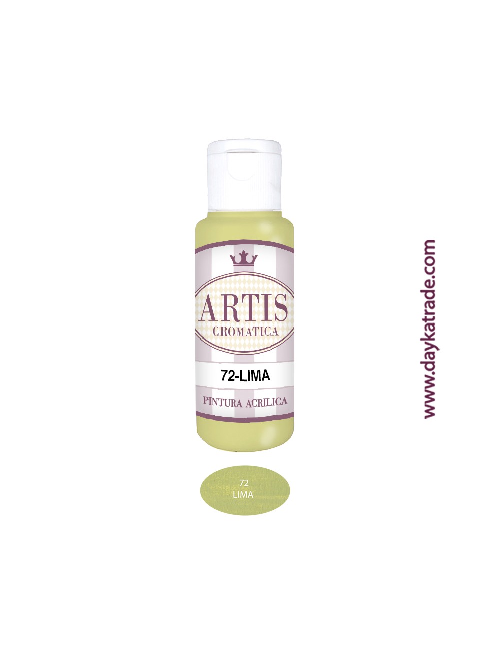 nº 72 lima (60ml) pintura acrilica artis cromatica