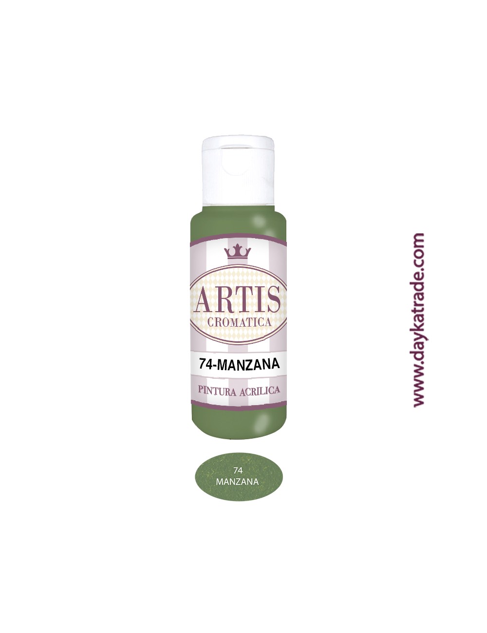 nº 74 manzana (60ml) pintura acrilica artis cromatica