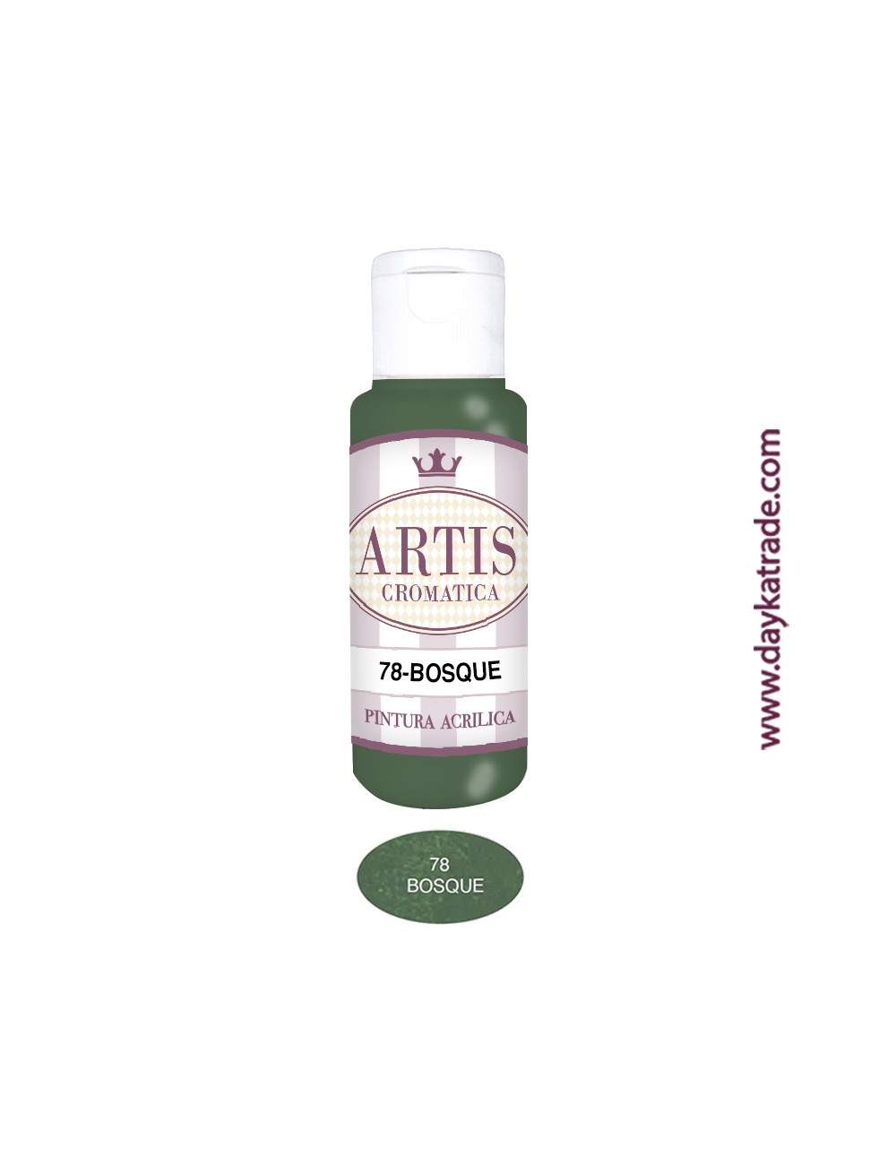 nº 78 bosque (60ml) pintura acrilica artis cromatica