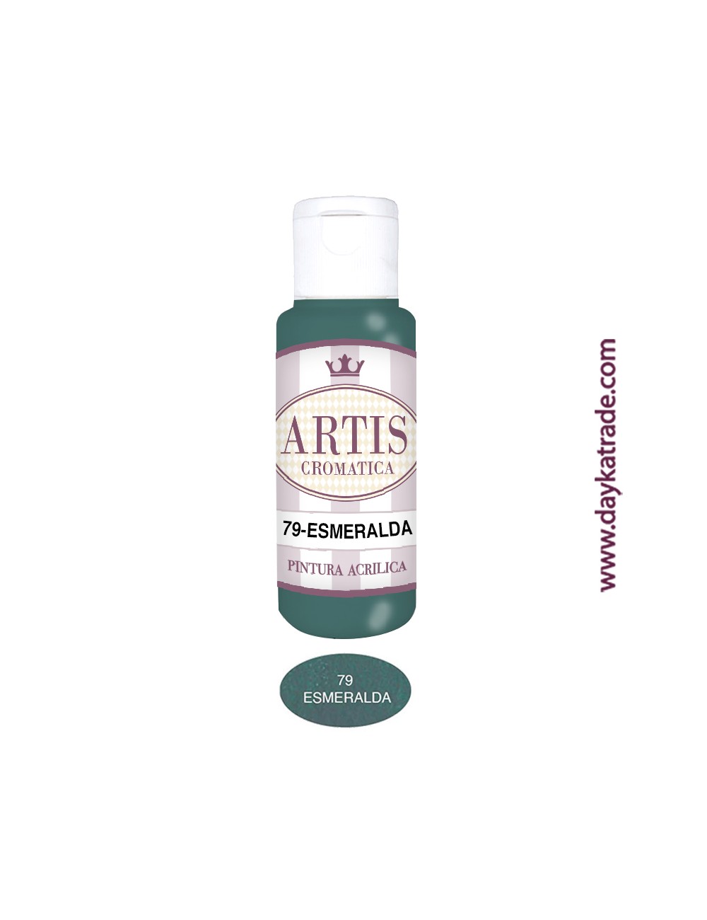 nº 79 esmeralda (60ml) pintura acrilica artis cromatica