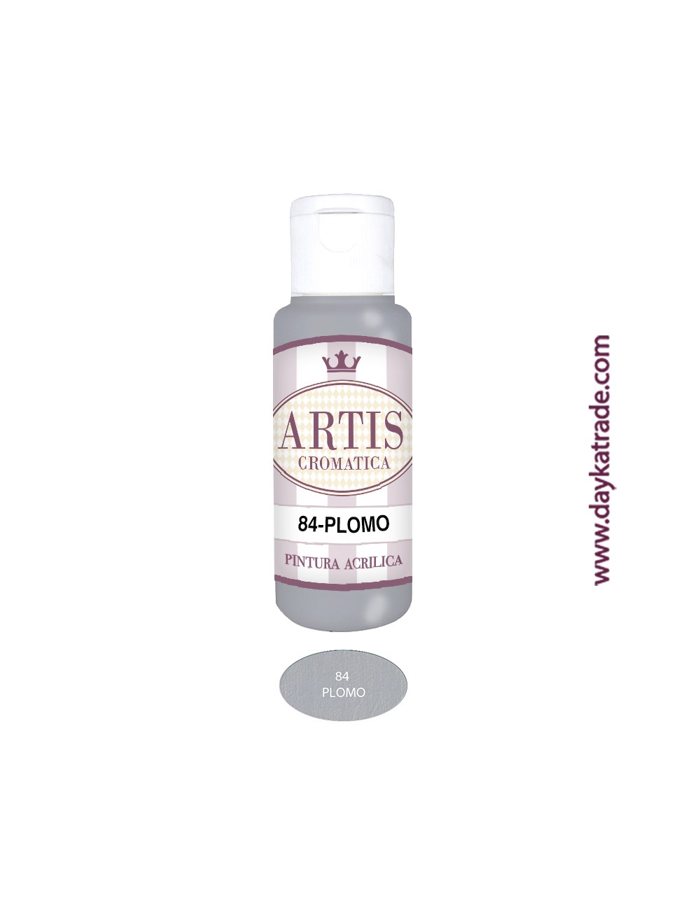 nº 84 plomo (60ml) pintura acrilica artis cromatica