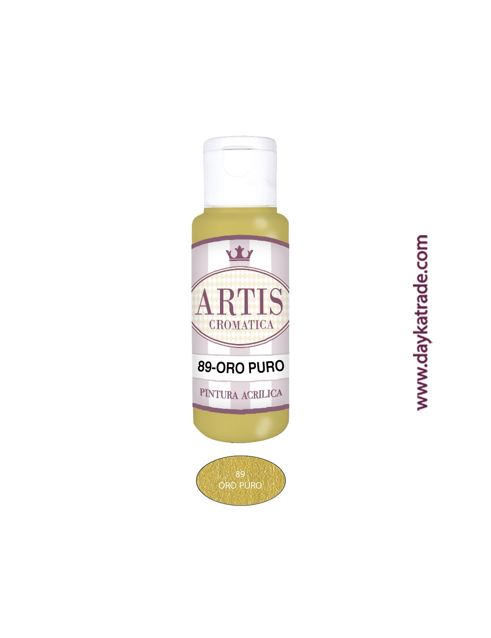 nº 89 oro puro (60ml) pintura acrilica metalizada