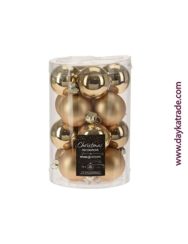 pack de bolas de Navidad oro