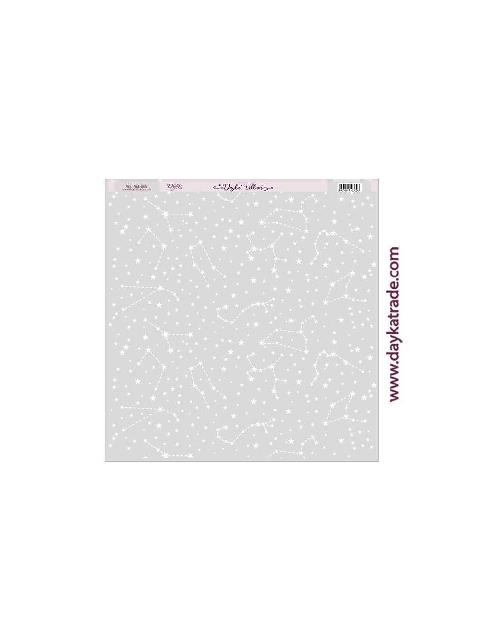 Papel vellum blanco constelaciones