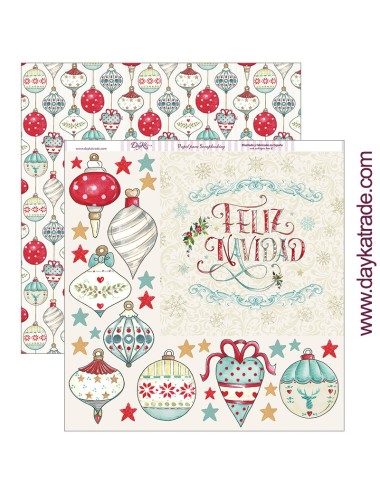 papel scrap  "adornos decorativos" dayka