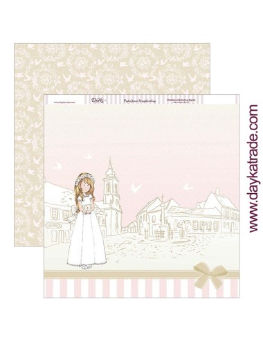 papel scrap "Comunión niña" dayka