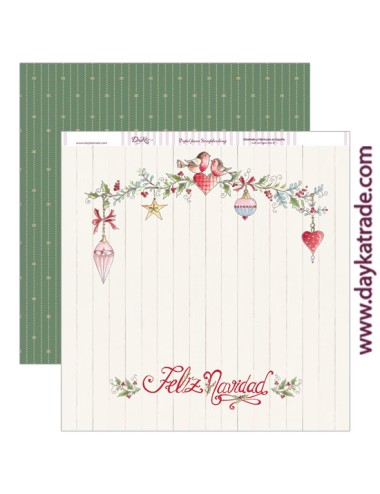 papel scrap "feliz Navidad"