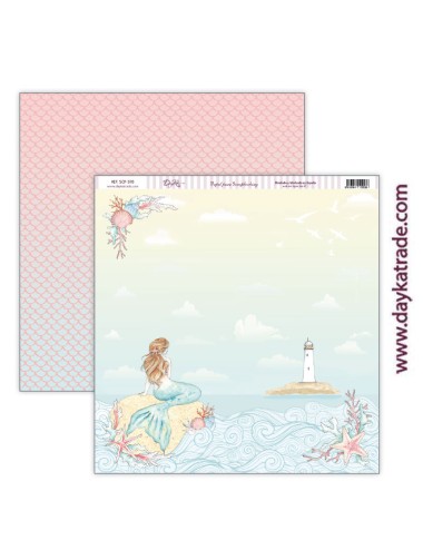 papel scrap colección "Mensaje en una botella"