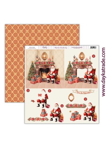 papel scrap colección "Una Navidad de ensueño"