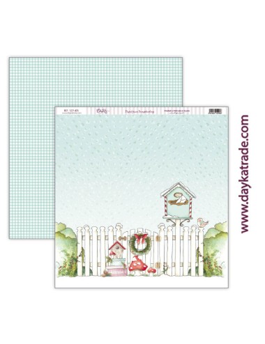 papel scrap Navidad - colección "Contigo al Polo Norte"