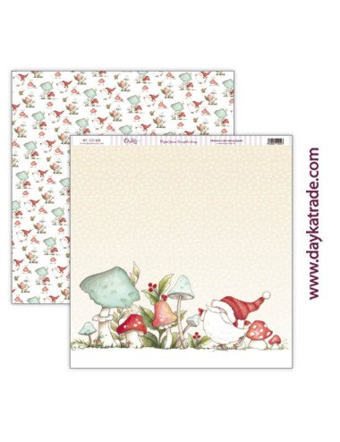papel scrap Navidad - colección "Contigo al Polo Norte"