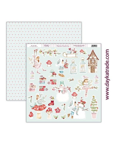 papel scrap Navidad - colección "Una Navidad de cuento"