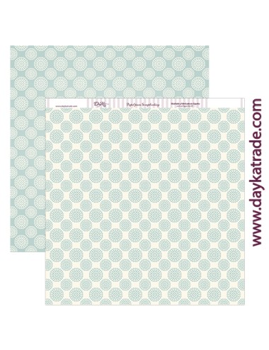 papel scrapbooking "Comunión niña fondo aguamarina"