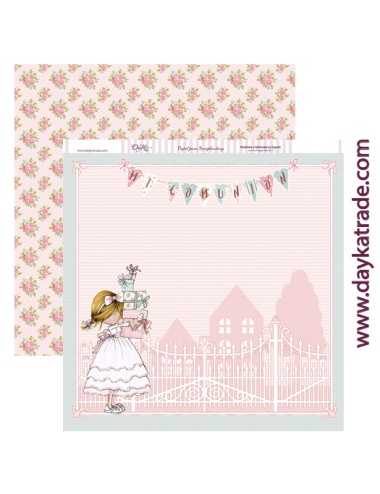 papel scrapbooking "Comunión niña regalos"