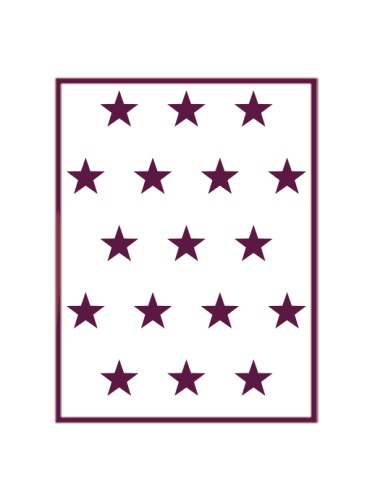 Plantilla de estarcido para decorar  "estrellas"