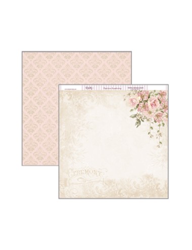 papel scrapbooking dayka "compromiso flores"