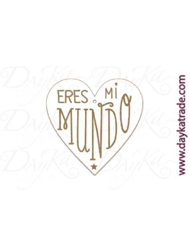 Etiqueta mensaje "eres mi mundo"