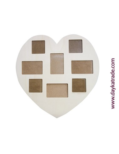 porta fotos corazón