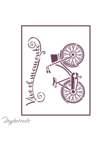Plantillas de estarcido A4 dayka " bicicleta"