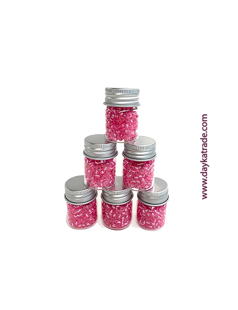 rocalla gruesa rosa vintage