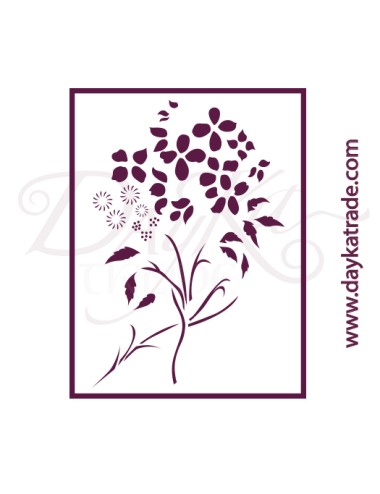 Plantillas de estarcido A4 dayka "flor" art stencil