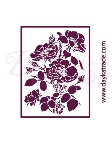 Plantillas de estarcido A4 dayka "flores"