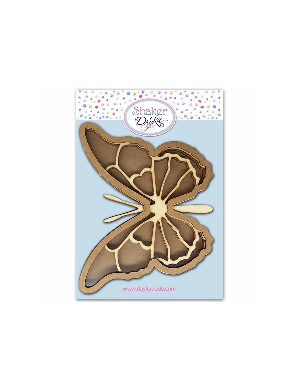 shaker scrap "mariposa 2" de 17x13,5 cm