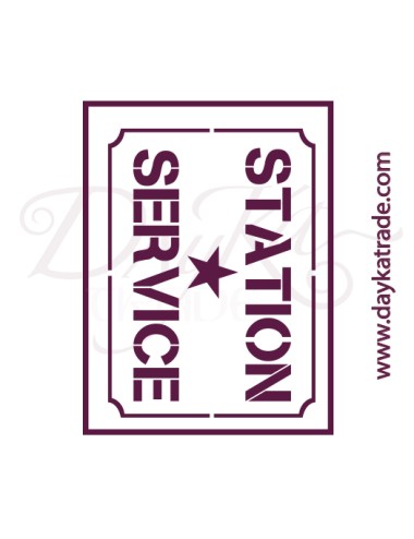 stencil A5 dayka  "stationservice"