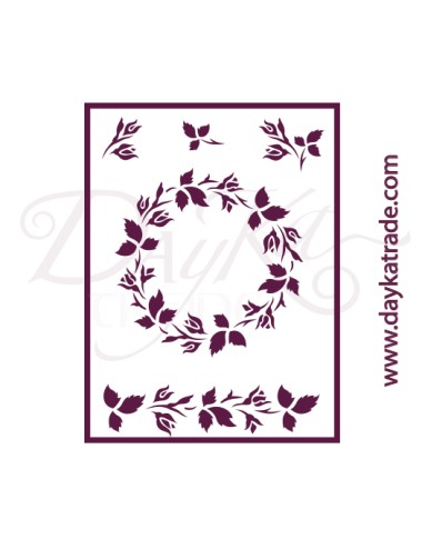 stencil A5 dayka  flores