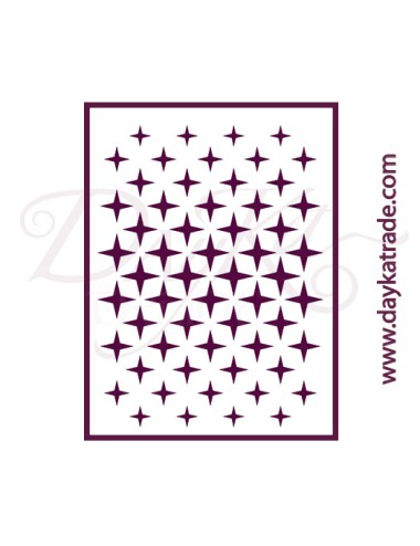 stencil A5 dayka  fondo estrellas