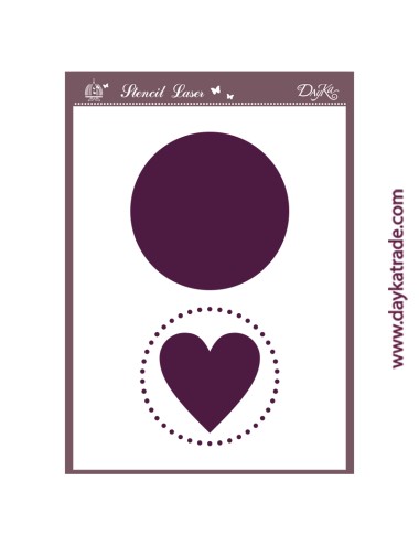 stencil A5 dayka "corazón"