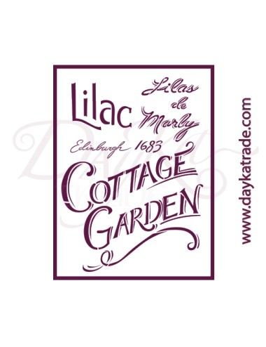 stencil A5 dayka "cottage carden"