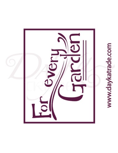 stencil A5 dayka "for every garden"