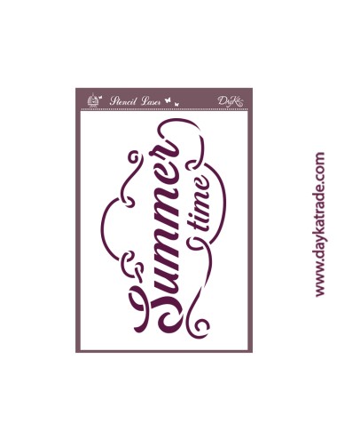 stencil A5 dayka "summer time"