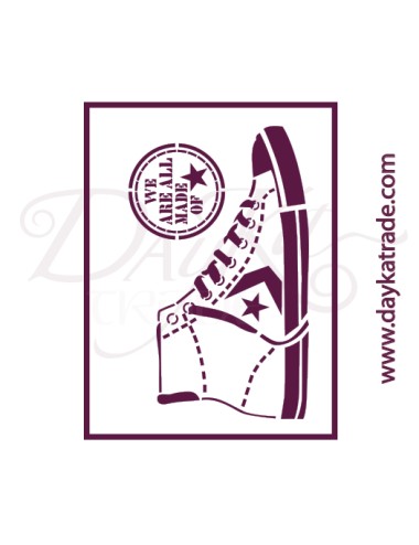 stencil A5 dayka "zapatillas"
