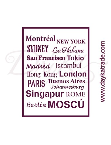 stencil A5 dayka capitales
