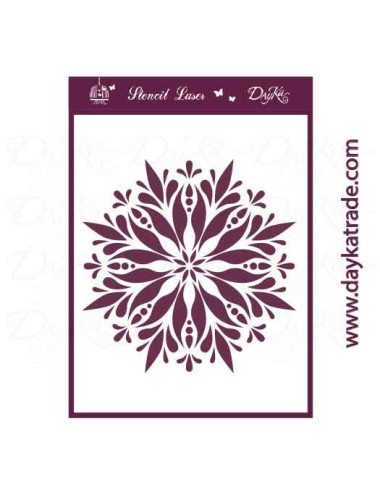 stencil A5 dayka copo de nieve