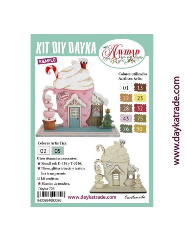 taza navideña casita