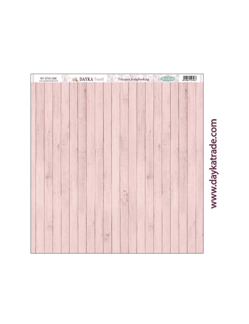 tela para scrapbooking tablas de madera rosa "En Comunión con la naturaleza"