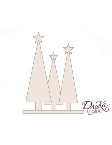 trio árboles de Navidad