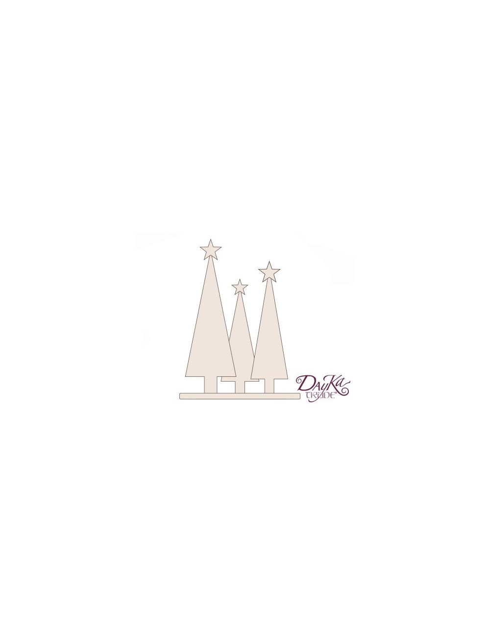trio árboles de Navidad