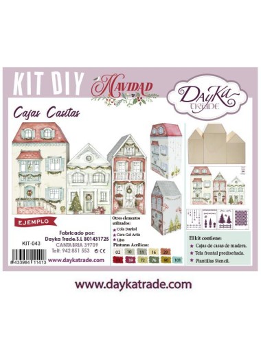kit de 3 casitas caja con prediseñado